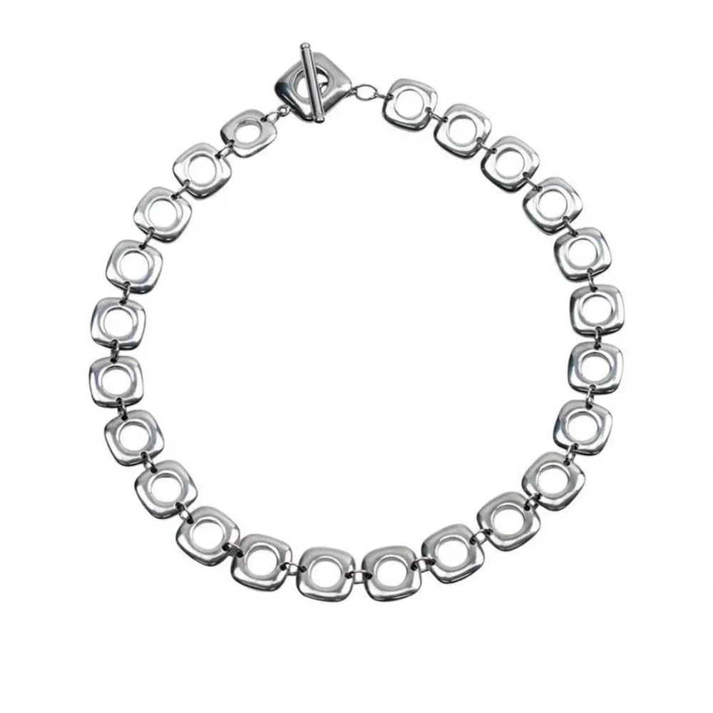 925 STERLING SILVER CHAIN NECKLACE WITH MATCHING BRACELET IN TIFF & CO POUCH - Picture 7 of 8